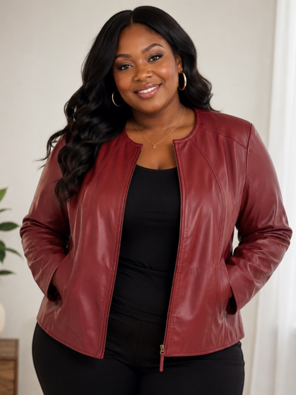 Avenue Plus Size Leather Jacket - Available Until June 30th